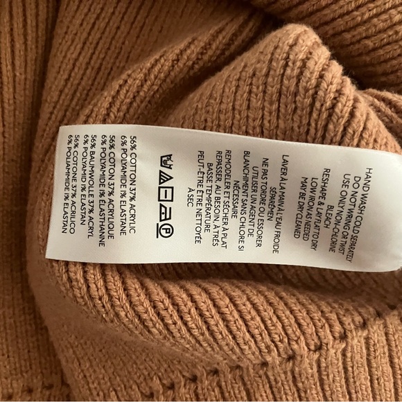 NWT Free People Easy Street Crop Pullover Sweater Brown Cedar Women’s S $98 - Picture 11 of 11